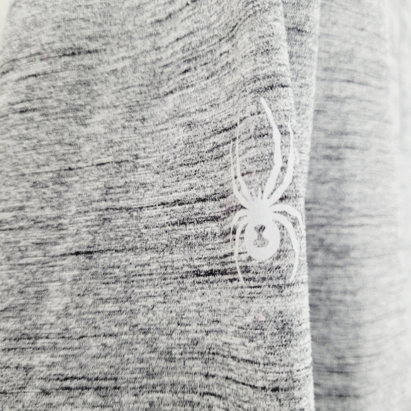 Spyder Ski Team Gray Cowl Neck Long Sleeve Performance Top - Picture 9 of 15
